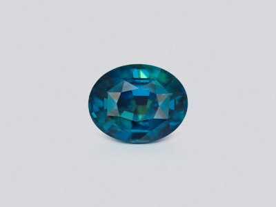 Негретый сапфир Teal в огранке овал 2,62 карата, Мадагаскар photo