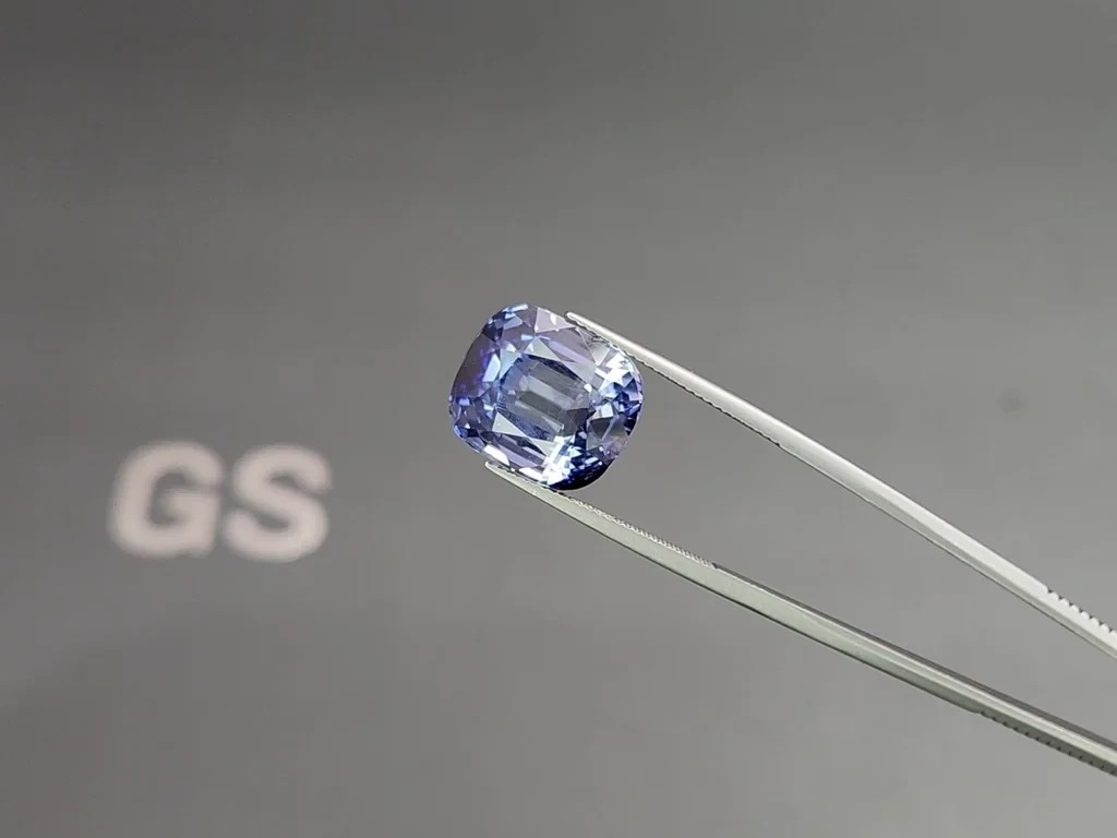 Негретый крупный сапфир Bi-color в огранке кушон 21,39 карат, Шри-Ланка Изображение №3