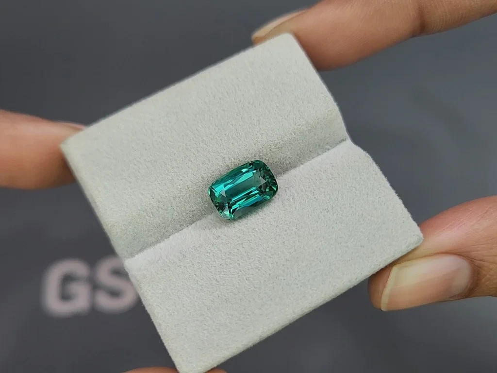 Турмалин Lagoon в огранке кушон 3.40 карат, Афганистан Изображение №4