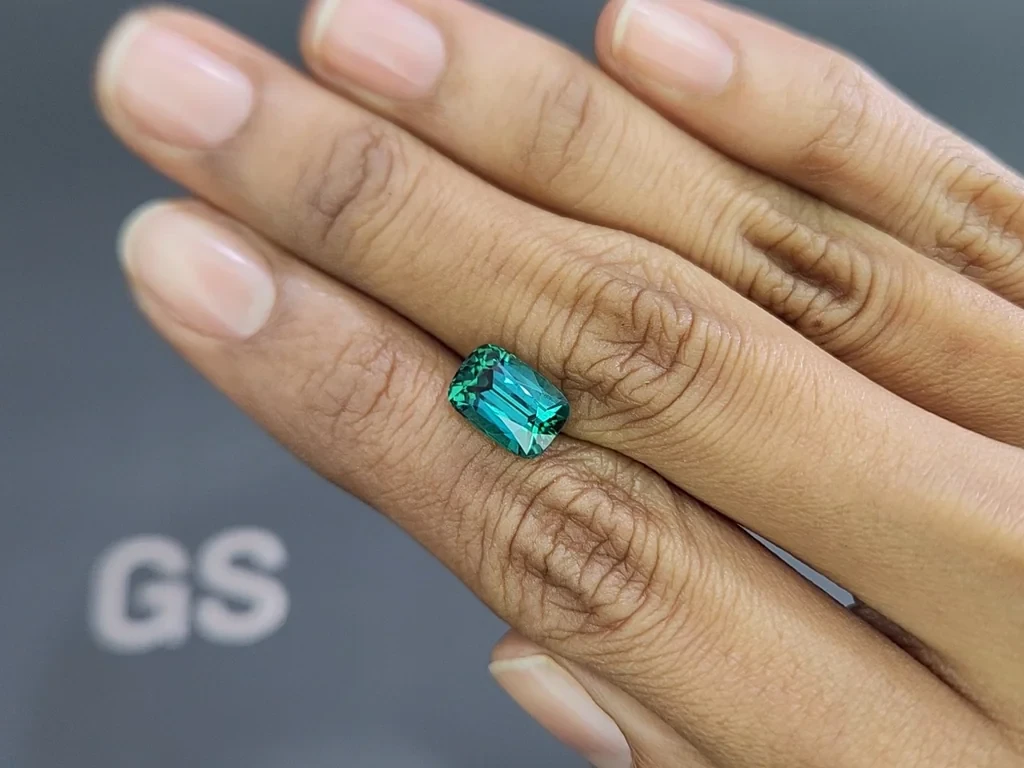 Турмалин Lagoon в огранке кушон 3.40 карат, Афганистан Изображение №2