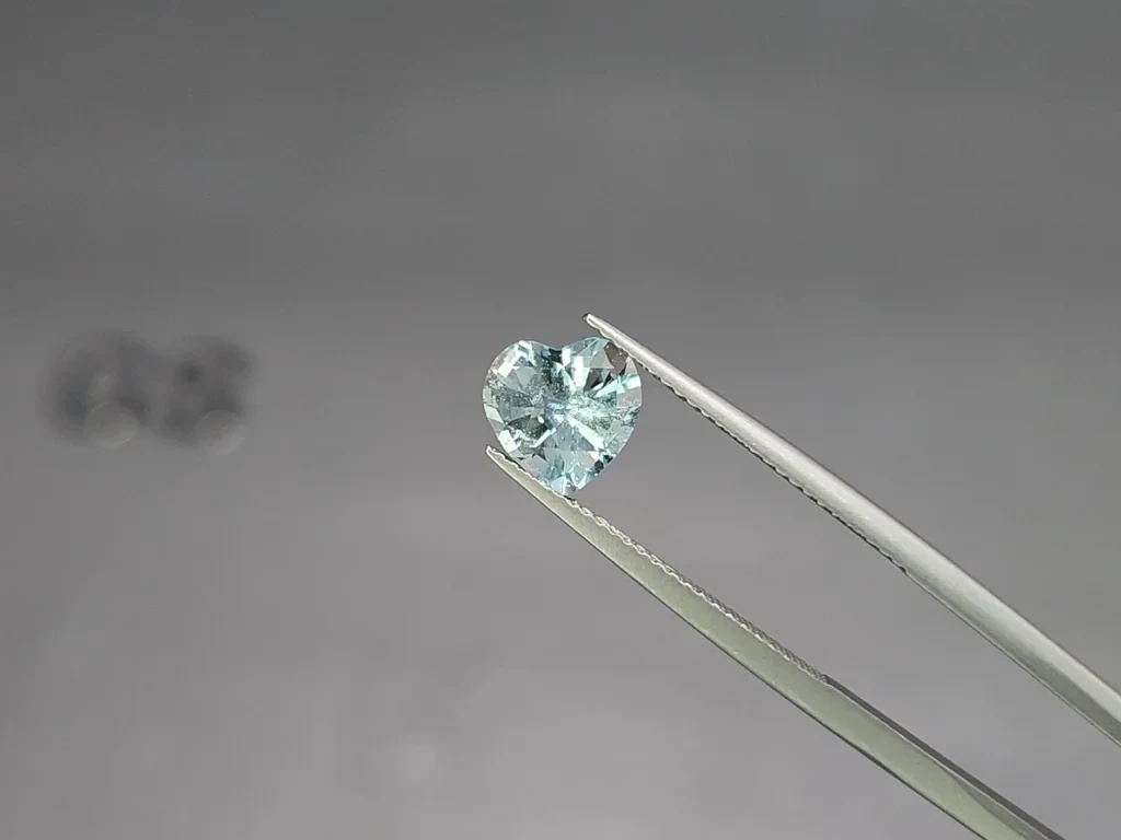Сет аквамаринов в огранке сердце 4,11 карат, Мадагаскар Изображение №3