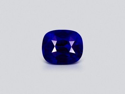 Негретый сапфир Royal Blue в огранке кушон 4,05 карата, Шри-Ланка photo