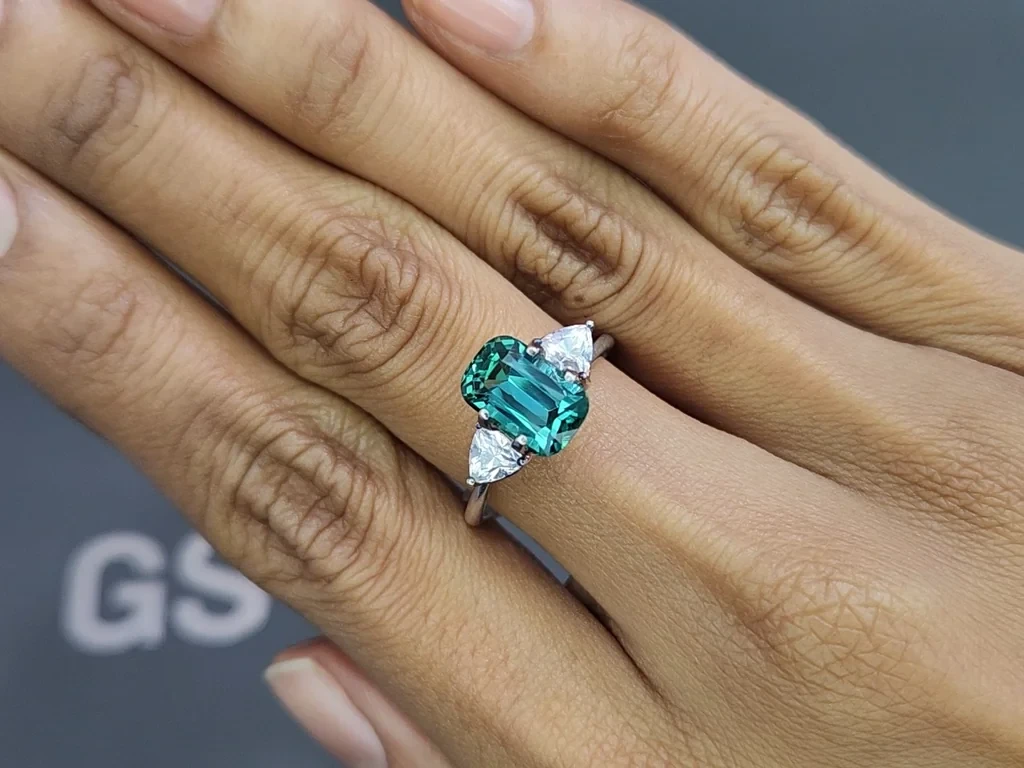 Турмалин Lagoon в огранке кушон 2.87 карат, Афганистан Изображение №5