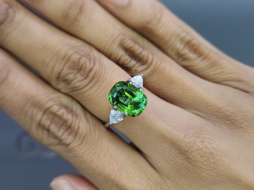 Турмалин в огранке кушон 5,42 карат, Африка Изображение №5