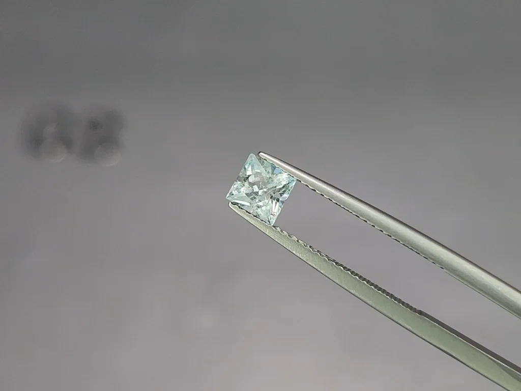 Сет аквамаринов в огранке принцесса 1,49 карат, Мадагаскар Изображение №2