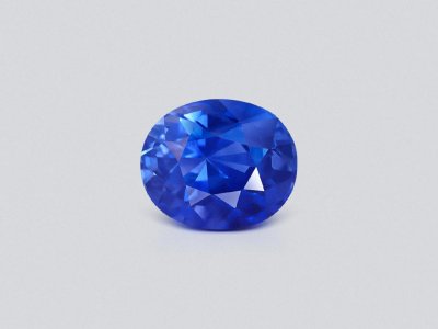 Негретый сапфир Cornflower Blue в огранке овал 1,15 карата, Шри-Ланка photo