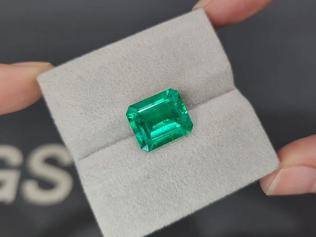 Изумруд Vivid Green в огранке октагон 5,80 карат, Колумбия Изображение №4