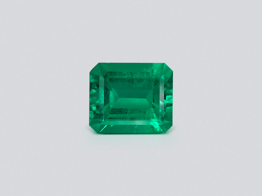 Изумруд Vivid Green в огранке октагон 5,80 карат, Колумбия Изображение №1