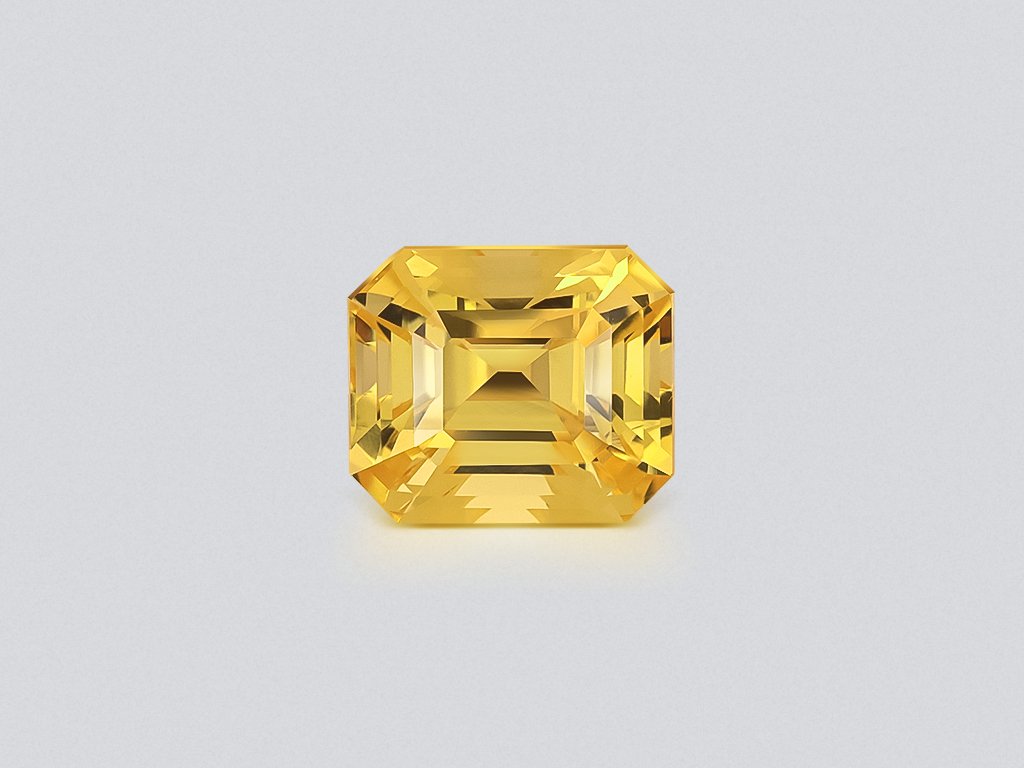 Сапфир Intense Yellow в огранке октагон 2,54 карат, Шри-Ланка Изображение №1