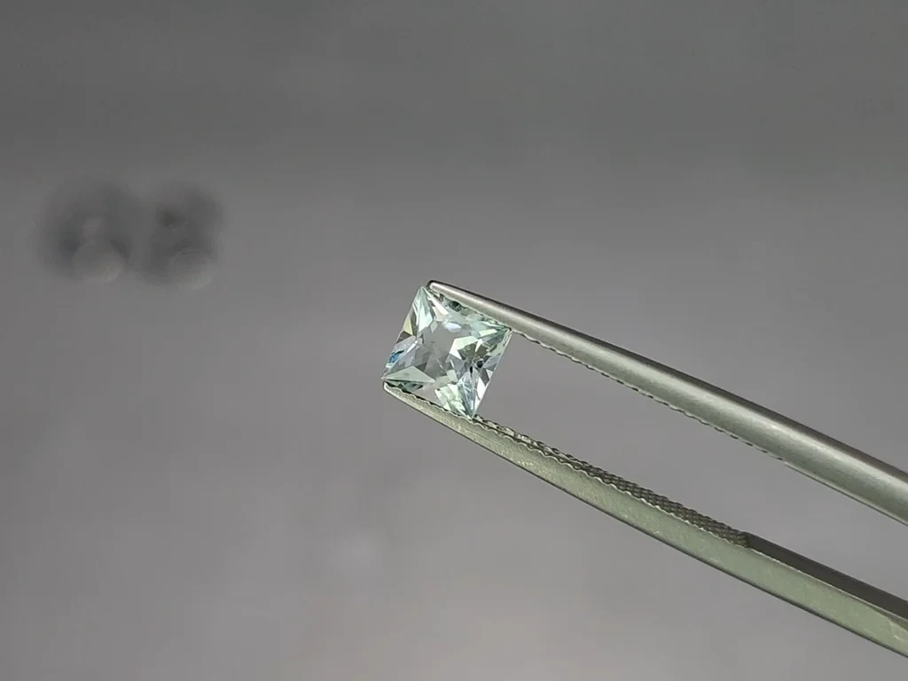 Сет аквамаринов в огранке принцесса 1,58 карат, Мадагаскар Изображение №3