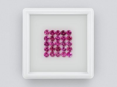 Лот из турмалинов (Intence Pink) в огранке руг 2,81 карата, Африка photo