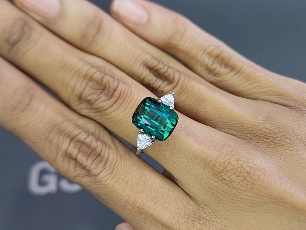 Турмалин Lagoon в огранке кушон 7,49 карат, Афганистан Изображение №5