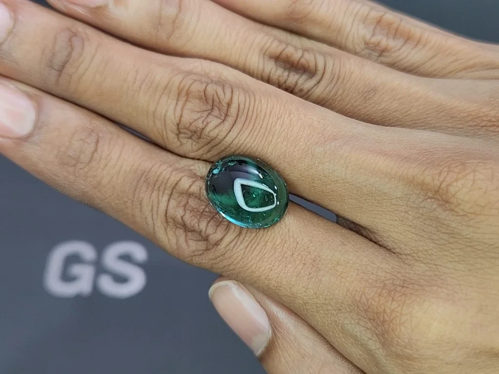 Турмалин в огранке кабошон 9,99 карат Африка Изображение №2