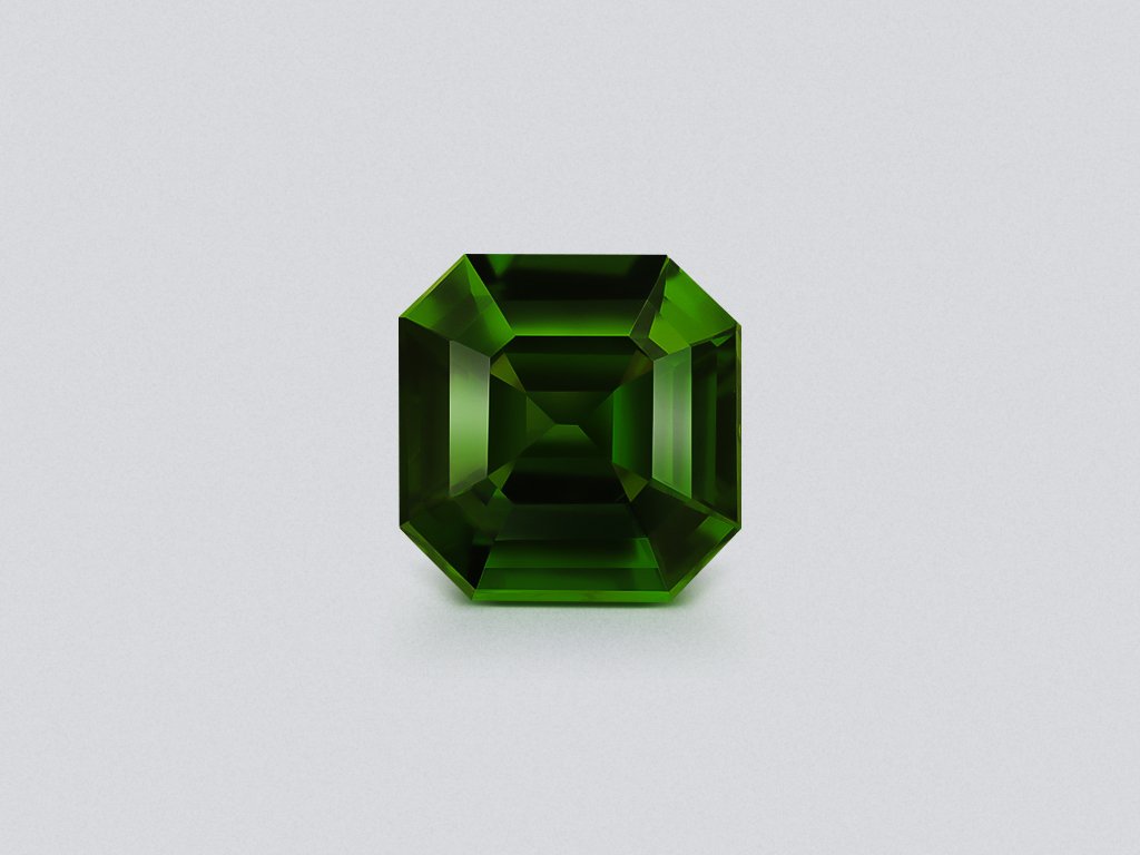Циркон Intense Green в огранке ашер 1,72 карата, Танзания Изображение №1