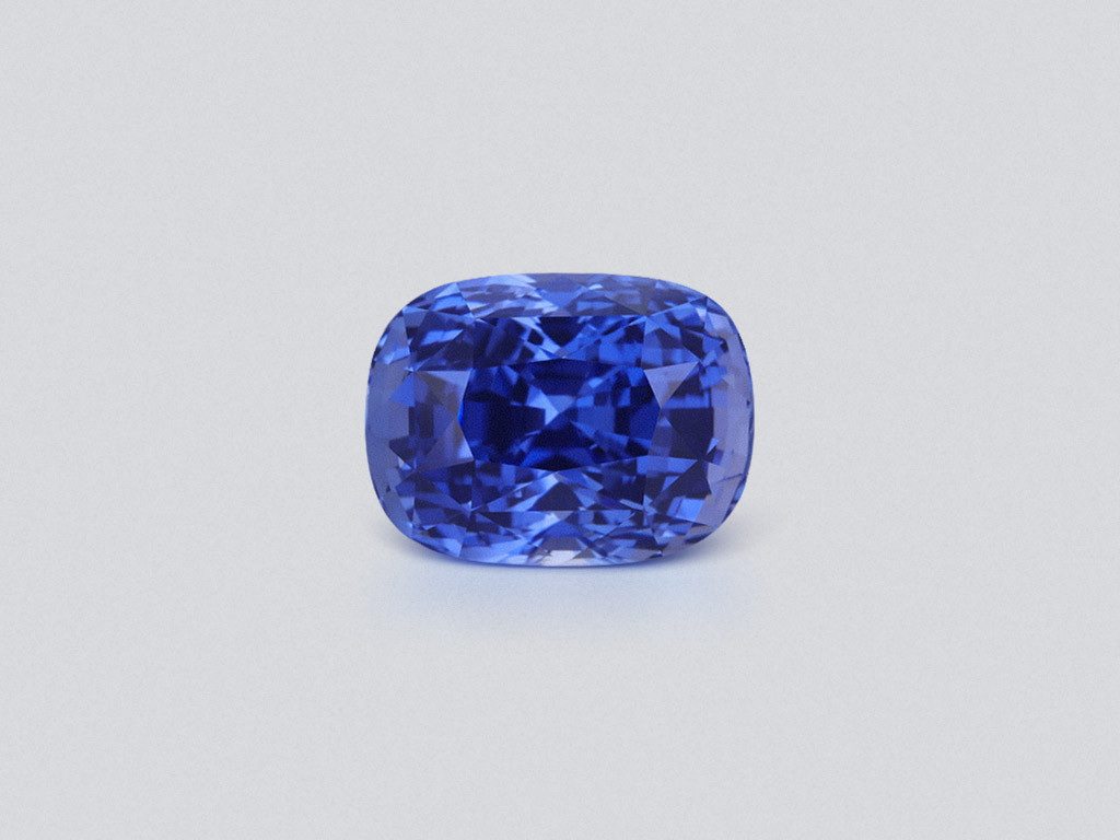 Сапфир Intense Blue в огранке кушон 10,07 карат, Шри-Ланка Изображение №1