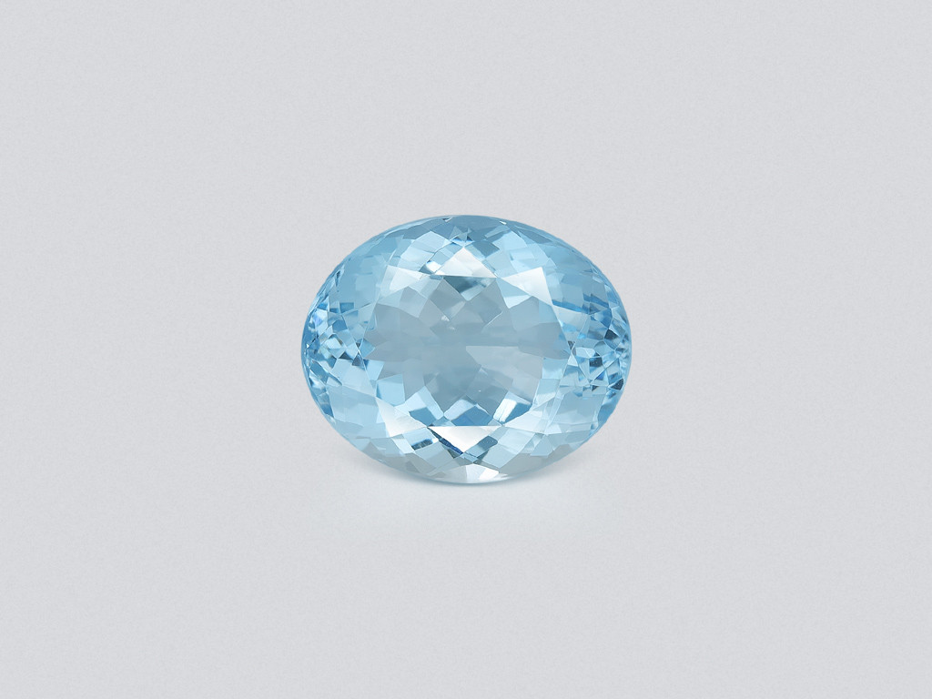 Аквамарин в огранке овал 10,25 карат, Мадагаскар  Изображение №1