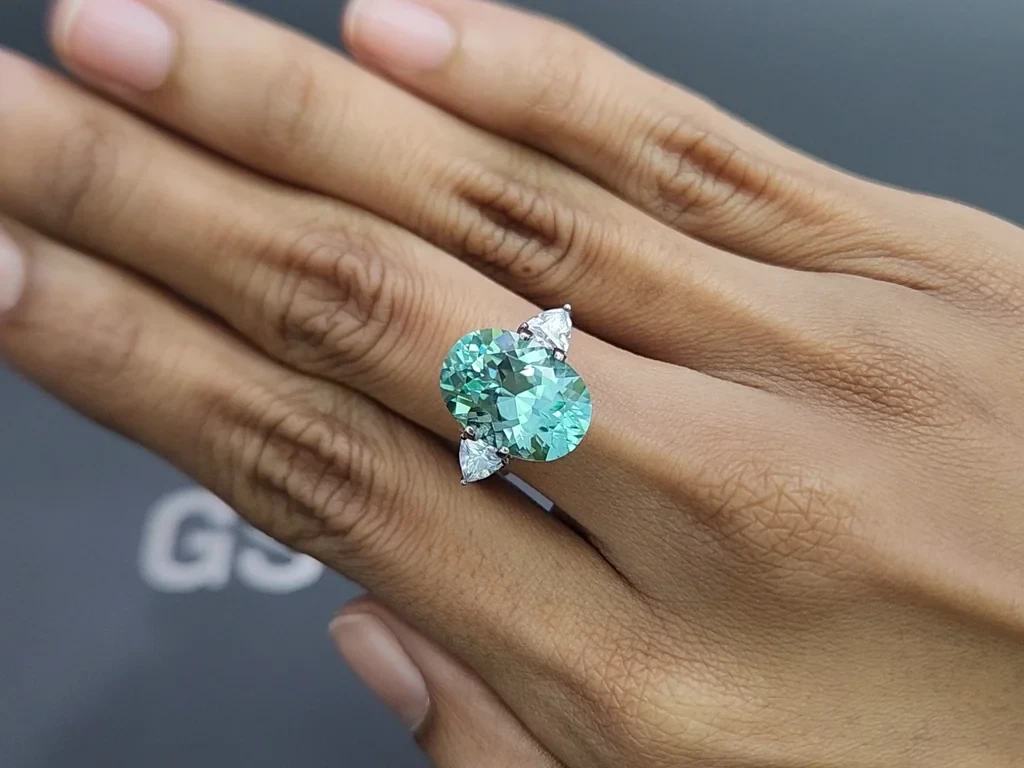 Турмалин в огранке овал 5,97 карат, Африка Изображение №5