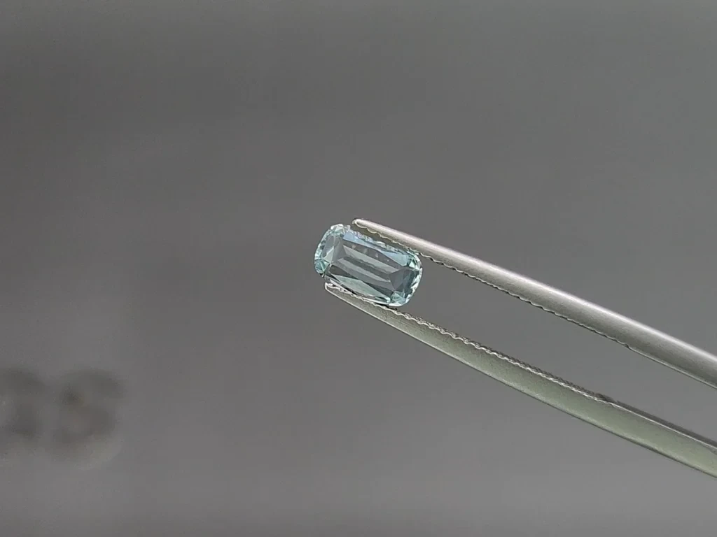 Сет аквамаринов в огранке кушон 1.22 карат, Мадагаскар Изображение №3