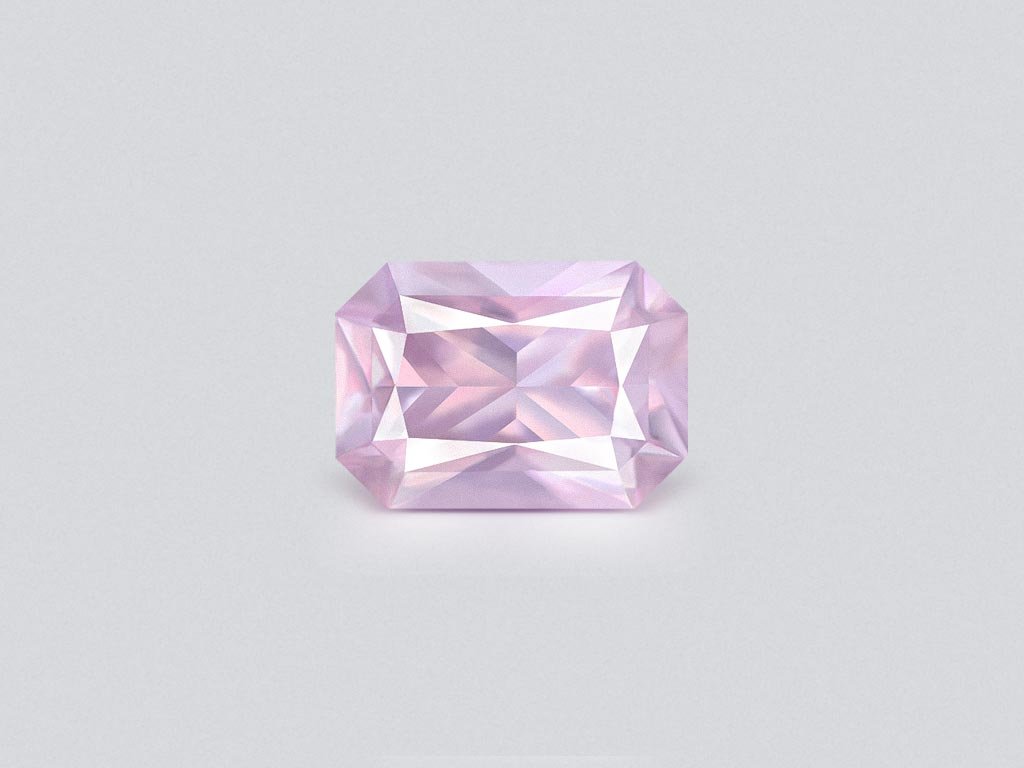 Нежно-розовый сапфир Baby Pink в огранке радиант 0,90 карата, Мадагаскар Изображение №1