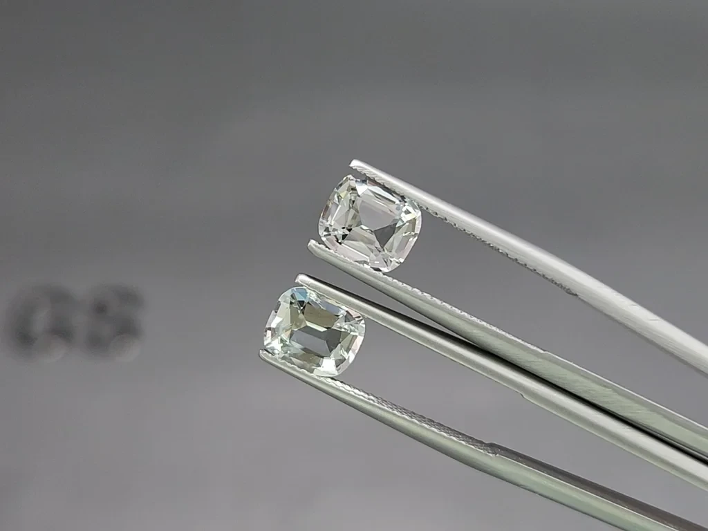 Сет аквамаринов в огранке кушон 5,23 карат, Мадагаскар Изображение №4
