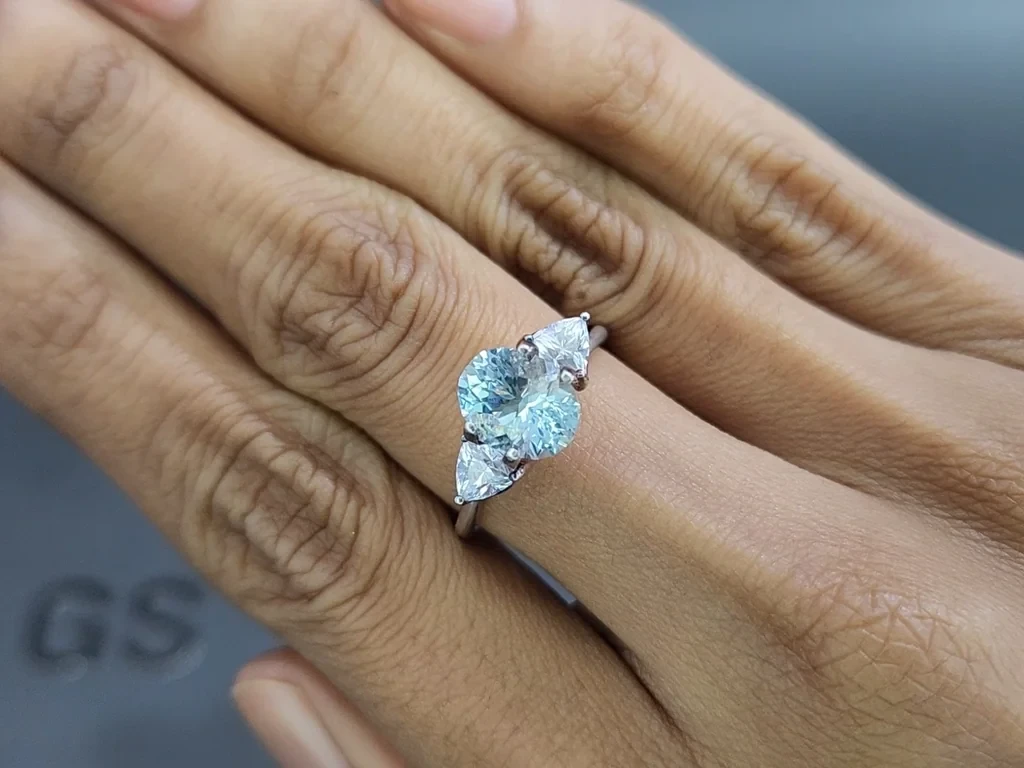 Аквамарин в огранке овал 1,99 карат, Мадагаскар  Изображение №5