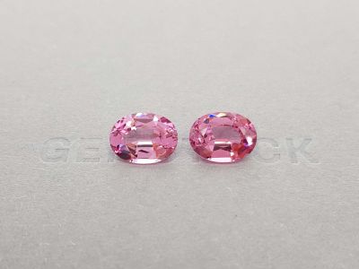Пара розовых шпинелей 8,70 карата, Таджикистан, GRS photo