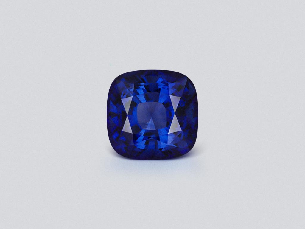 Сапфир Royal Blue в огранке кушон 5,01 карат, Шри-Ланка  Изображение №1