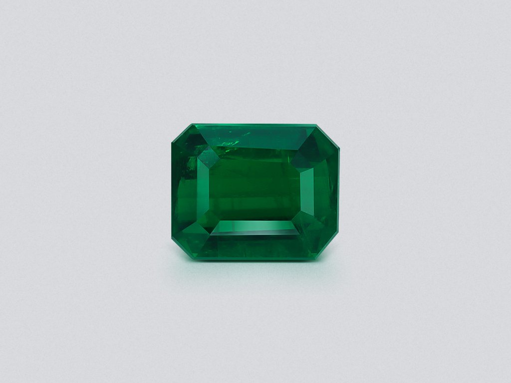 Изумруд Vivid Green в огранке октагон 1,72 карата, Панджшер  Изображение №1