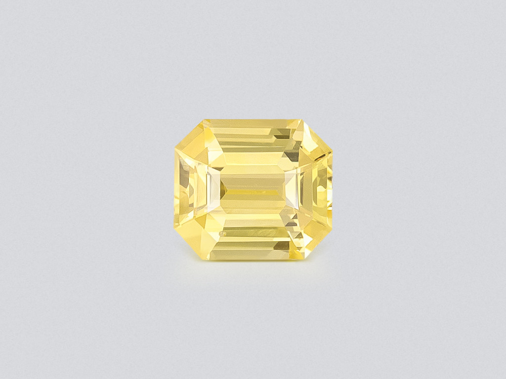 Негретый желтый сапфир в огранке октагон 1,16 карат, Шри-Ланка Изображение №1