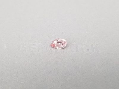 Розовый морганит в огранке груша 1,88 карата, Африка photo