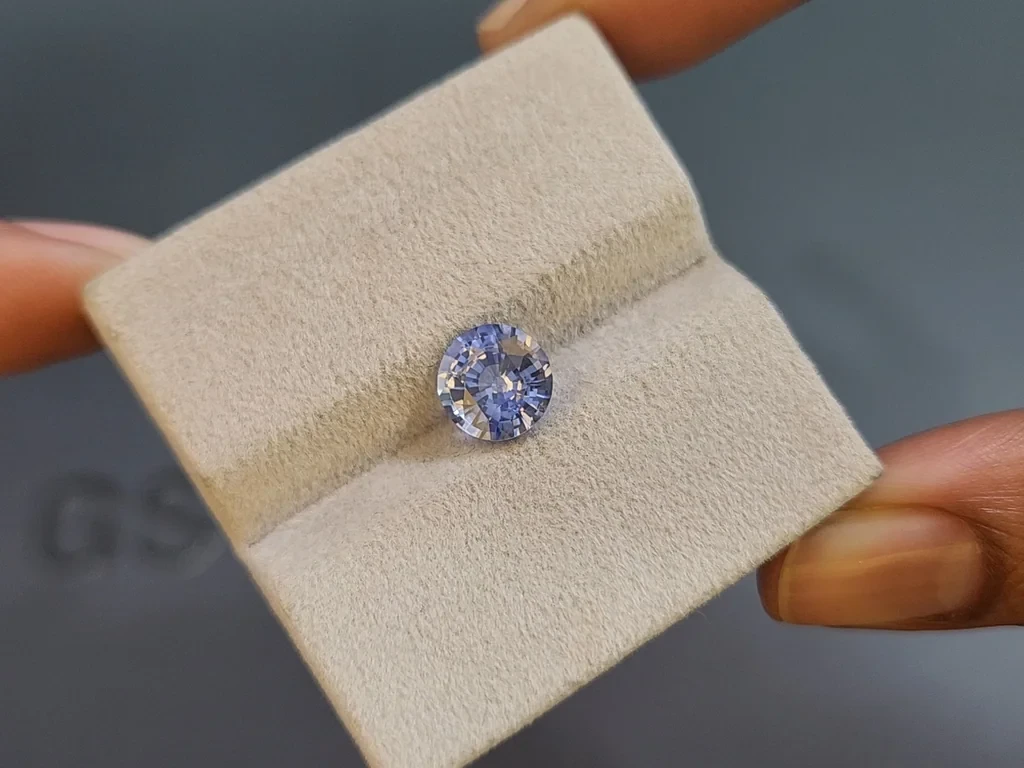 Сапфир Bi-color в огранке круг 2,42 карат, Шри-Ланка Изображение №4