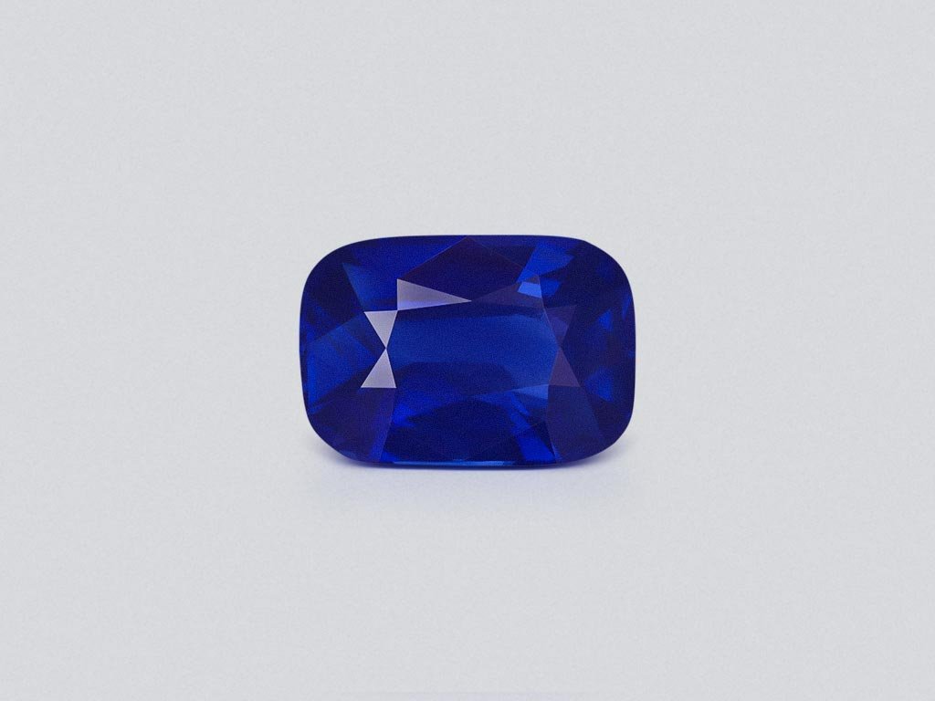 Синий сапфир цвета Royal Blue в огранке кушон 2,55 карата, Шри-Ланка  Изображение №1