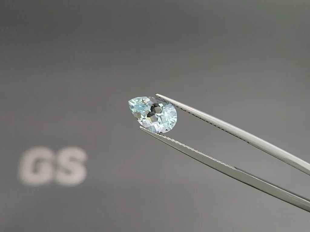 Турмалин Параиба в огранке груша 1,70 карат, Африка Изображение №3