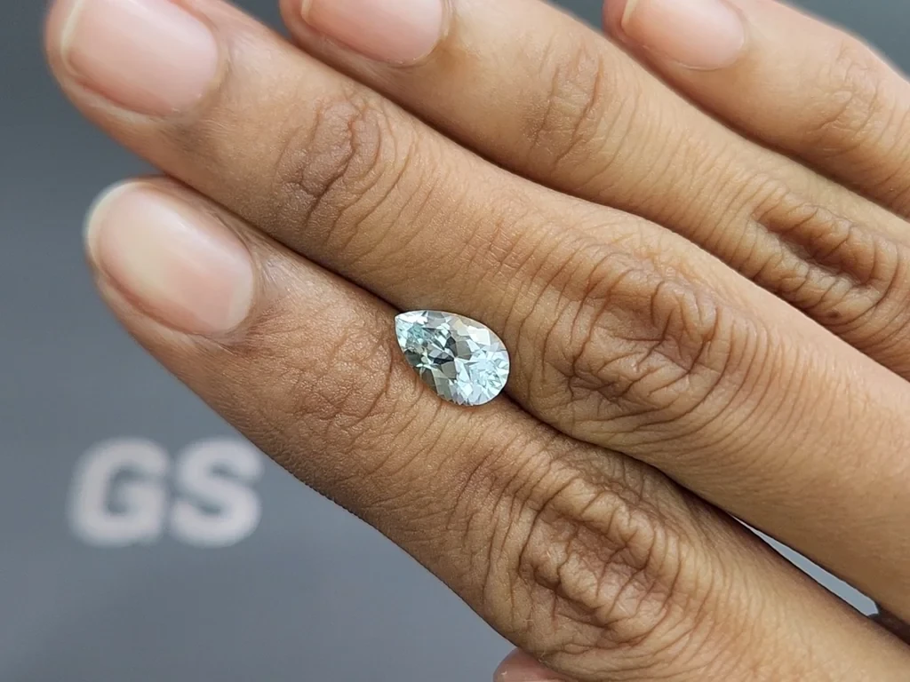 Турмалин Параиба в огранке груша 1,70 карат, Африка Изображение №2