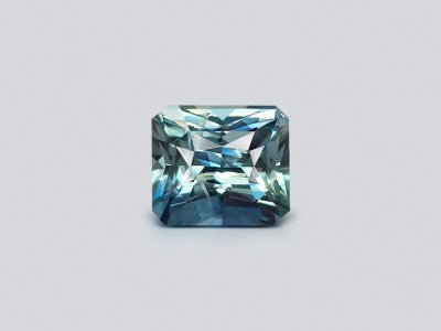 Негретый Teal сапфир в огранке радиант 2,05 карата, Мадагаскар photo