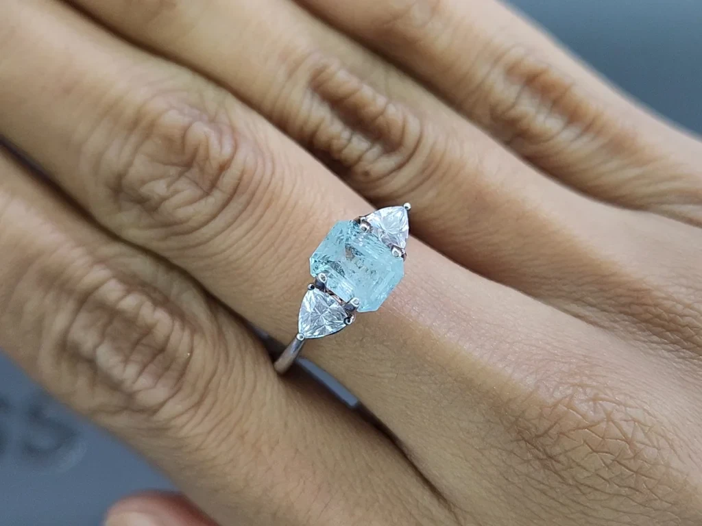 Аквамарин в огранке октагон 1,51 карат, Мадагаскар  Изображение №5