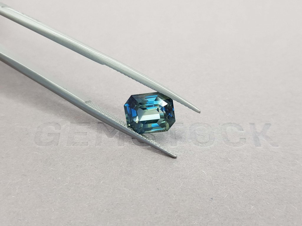 Полихромный сапфир цвета Teal 4,11 карата, Нигерия, GFCO Изображение №4