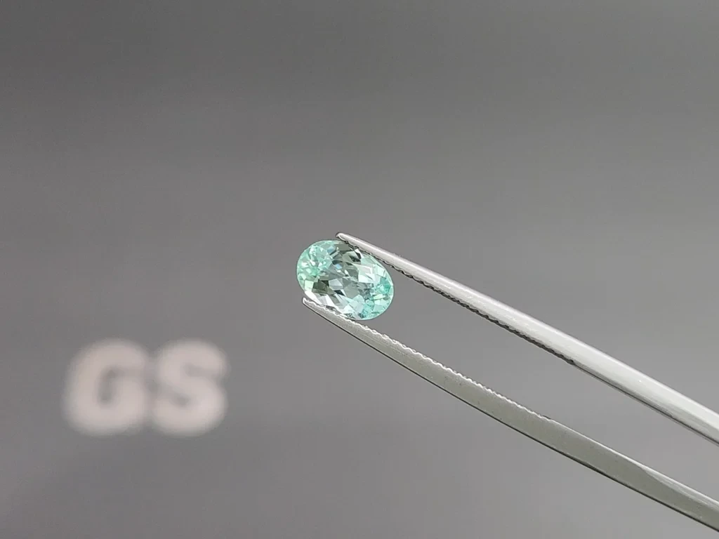 Турмалин Параиба в огранке овал 1,03 карат, Африка Изображение №3