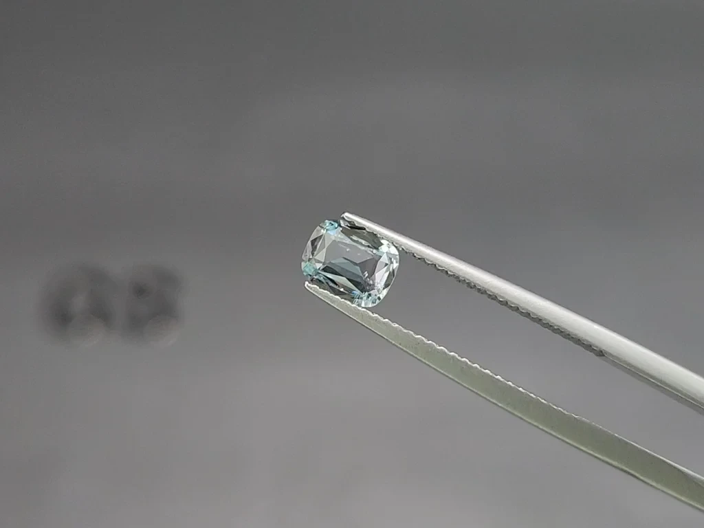 Сет аквамаринов в огранке кушон 1,48 карат, Мадагаскар Изображение №2