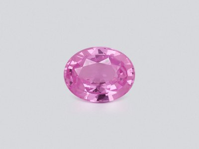 Негретый сапфир Vivid Pink в огранке овал 1,55 карат, Шри-Ланка photo