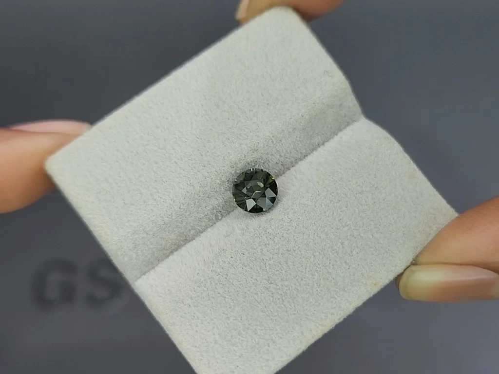 Сапфир Teal в огранке круг 1,56 карат, Мадагаскар Изображение №4