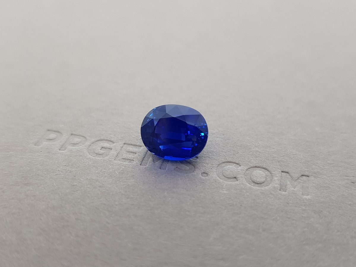 Синий цейлонский сапфир 5,05 карата фото №2
