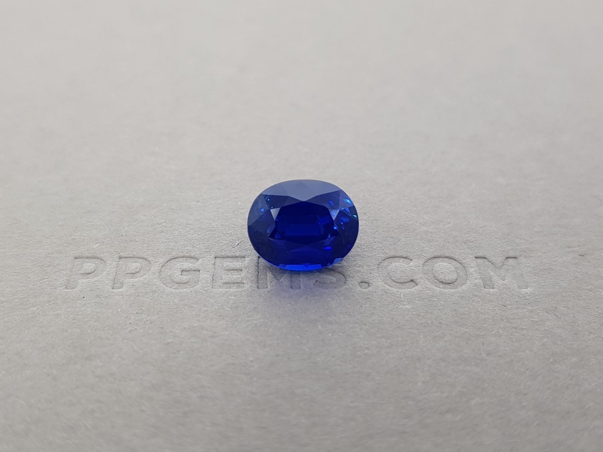 Синий цейлонский сапфир 5,05 карата фото №4
