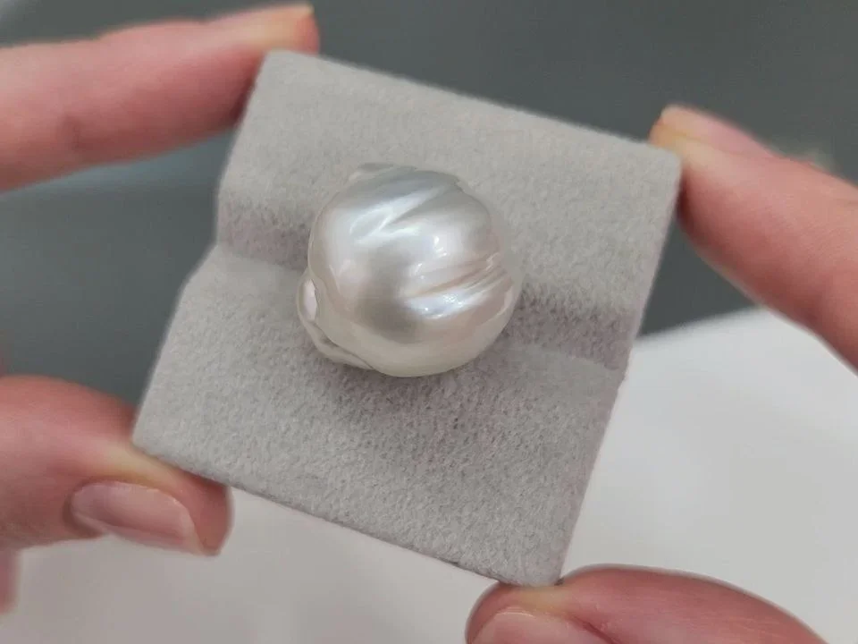 Жемчуг барочный формы Южных морей 19,3-21,0 мм, Австралия Изображение №5