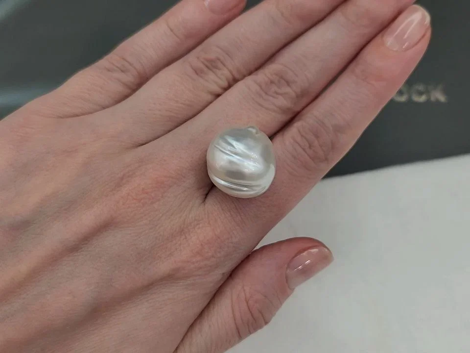 Жемчуг барочный формы Южных морей 19,3-21,0 мм, Австралия Изображение №2