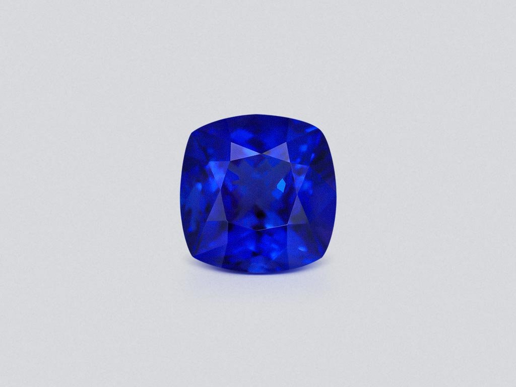 Синий танзанит цвета Royal Blue в огранке кушон 26,92 карата, Танзания Изображение №1