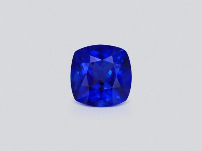 Синий танзанит цвета Royal Blue в огранке кушон 26,92 карата, Танзания photo