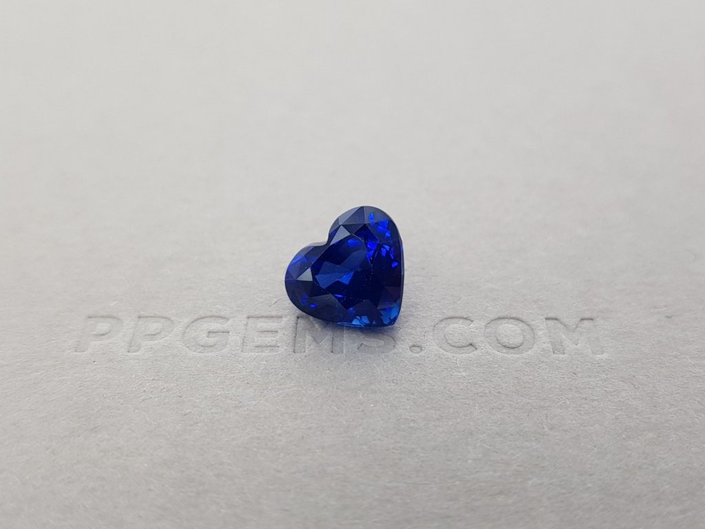 Синий сапфир в огранке сердце 5,34 карата, Шри-Ланка Изображение №1