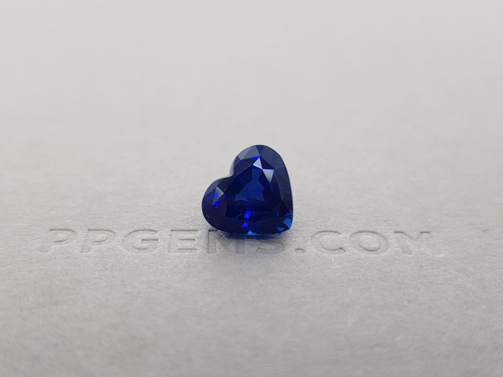Синий сапфир в огранке сердце 5,34 карата, Шри-Ланка Изображение №5