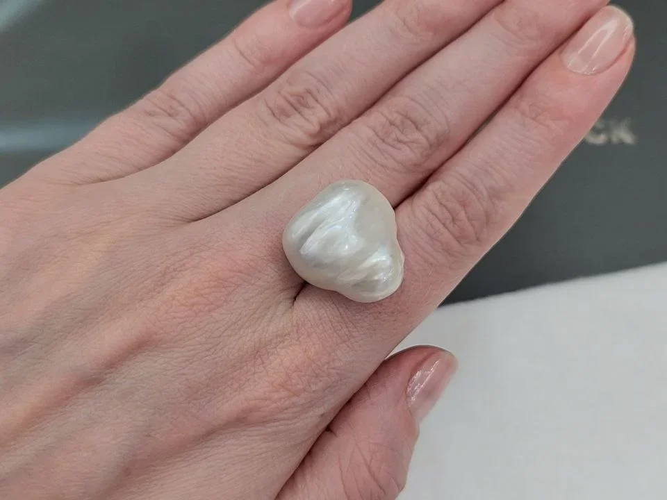 Жемчуг барочный формы Южных морей 20,0-21,6 мм, Австралия Изображение №2